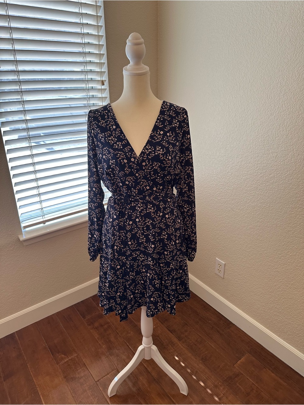 Navy Floral Dress